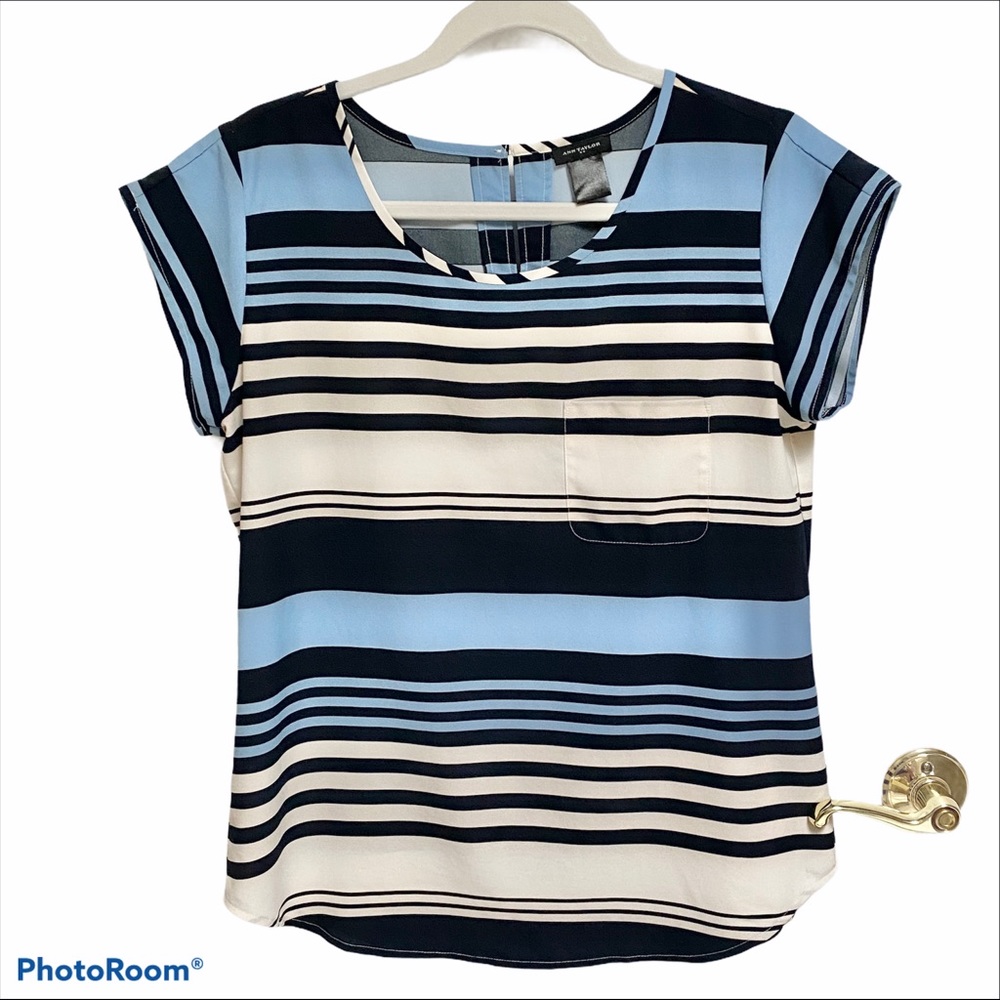 Ann Taylor Striped Tee, Small